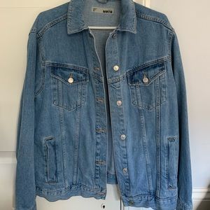 TOPSHOP denim jacket (moto jacket)